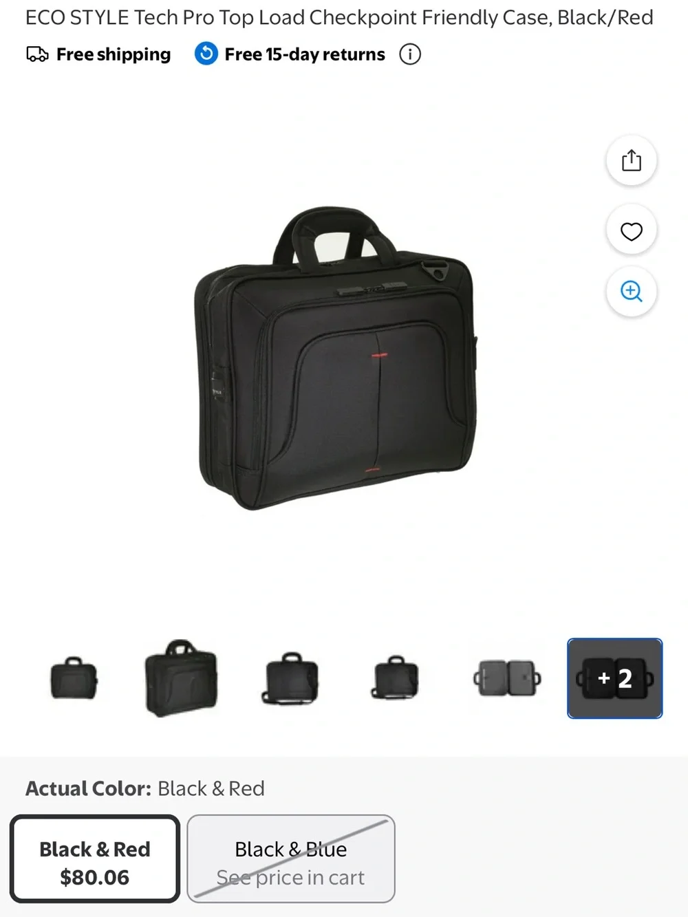 Professional Black Laptop Briefcase Tote - ECO STYLE - BRAND NEW